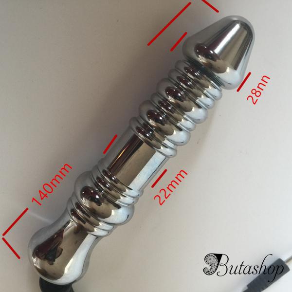 Electro-sex Металлический анус и влагалищная пробка - www.butashop.com