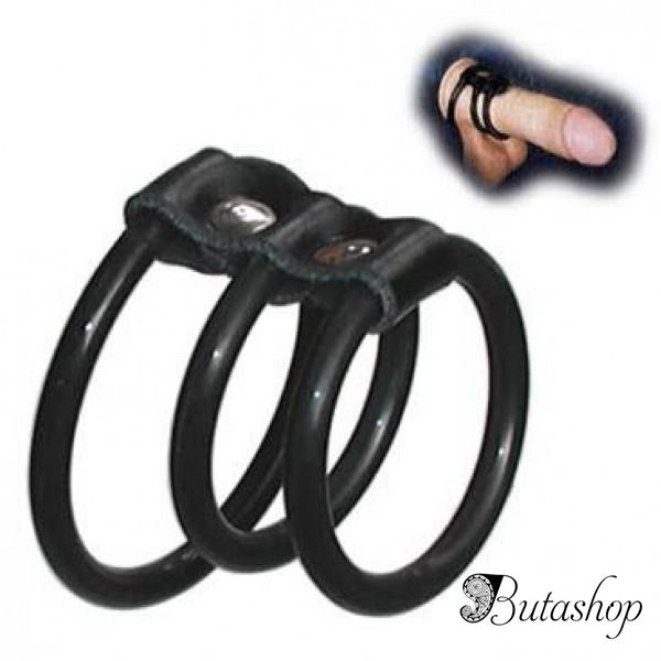 Черный металический фиксатор на пенис - www.butashop.com