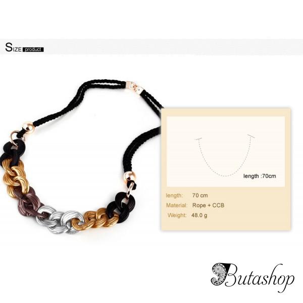 РАСПРОДАЖА! Элегантное ожерелье с кольцами - www.butashop.com
