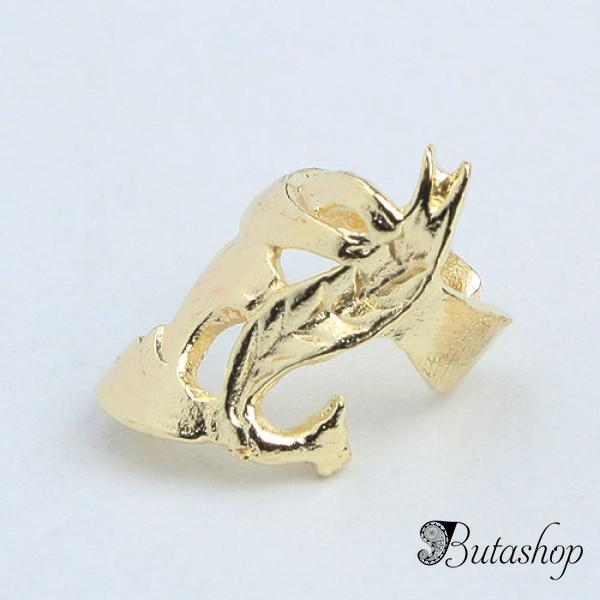 РАСПРОДАЖА! Золотое кольцо-клипса - www.butashop.com
