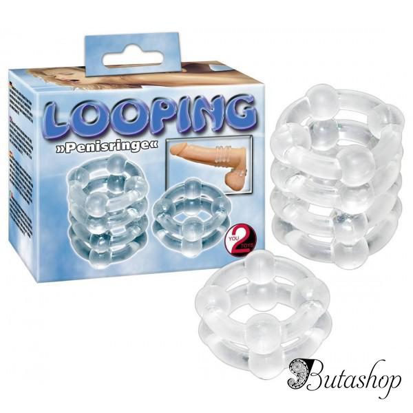 распродажа! набор из двух прозрачных силиконовых колец 2er ringeset looping - www.butashop.com