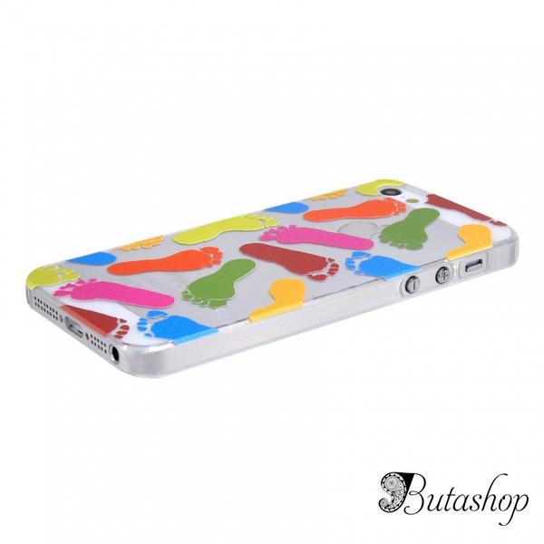 РАСПРОДАЖА! NEWTONS 3D Footprint Pattern Protective Case for iPhone 5 - www.butashop.com