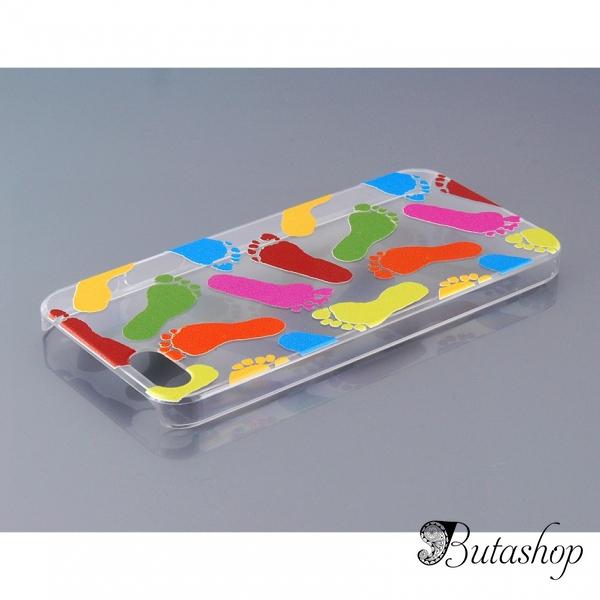 РАСПРОДАЖА! NEWTONS 3D Footprint Pattern Protective Case for iPhone 5 - www.butashop.com