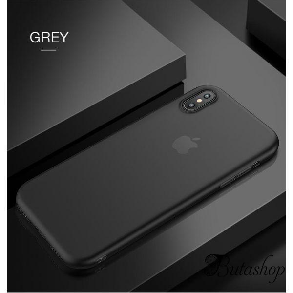 РАСПРОДАЖА! Чехол на Iphone XS / Iphone X / Iphone 10 из тонкого матового TPU черный - www.butashop.com