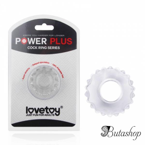Прозрачное эрекционное кольцо для пениса Power Plus - www.butashop.com