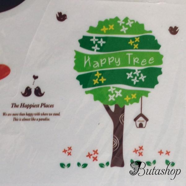 РАСПРОДАЖА! Виниловая наклейка - Happy tree - www.butashop.com