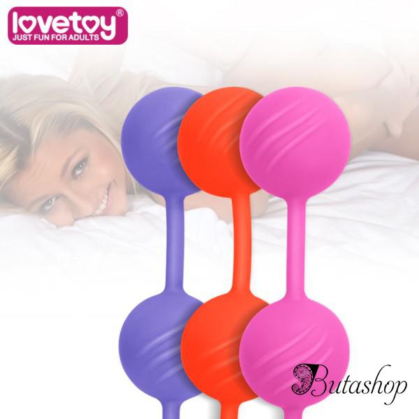 Мячики кегеля розовые ребристые - www.butashop.com