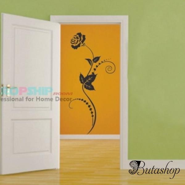 РАСПРОДАЖА! Виниловая наклейка - Цветок - www.butashop.com