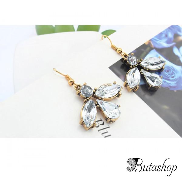 РАСПРОДАЖА! Элегантные серьги с камнями - www.butashop.com