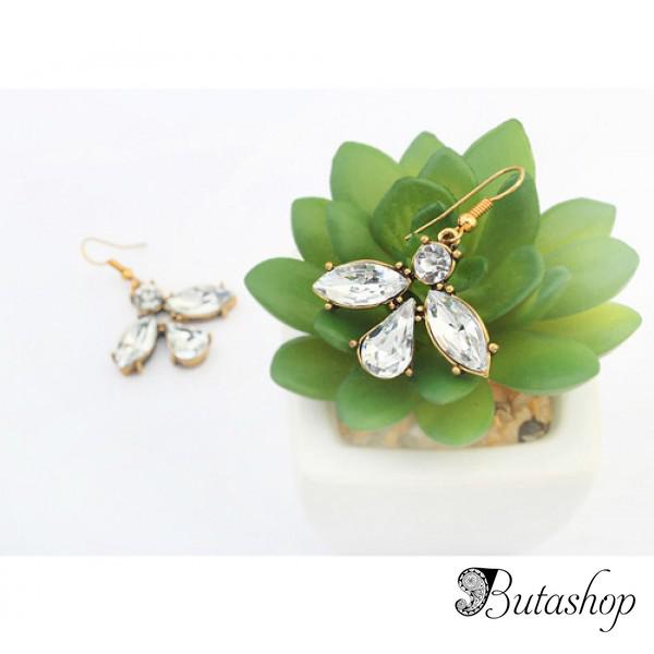 РАСПРОДАЖА! Элегантные серьги с камнями - www.butashop.com