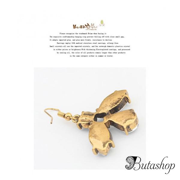 РАСПРОДАЖА! Элегантные серьги с камнями - www.butashop.com