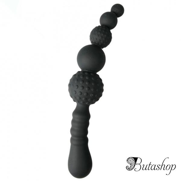 Черная анальная втулка Lure Me small - www.butashop.com