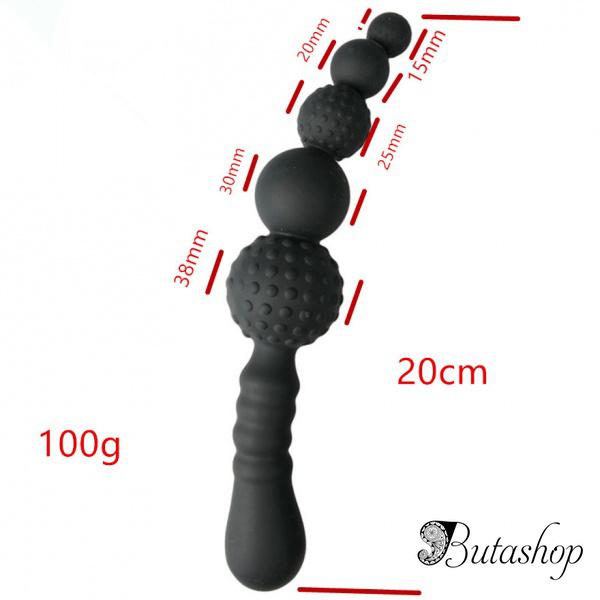 Черная анальная втулка Lure Me small - www.butashop.com