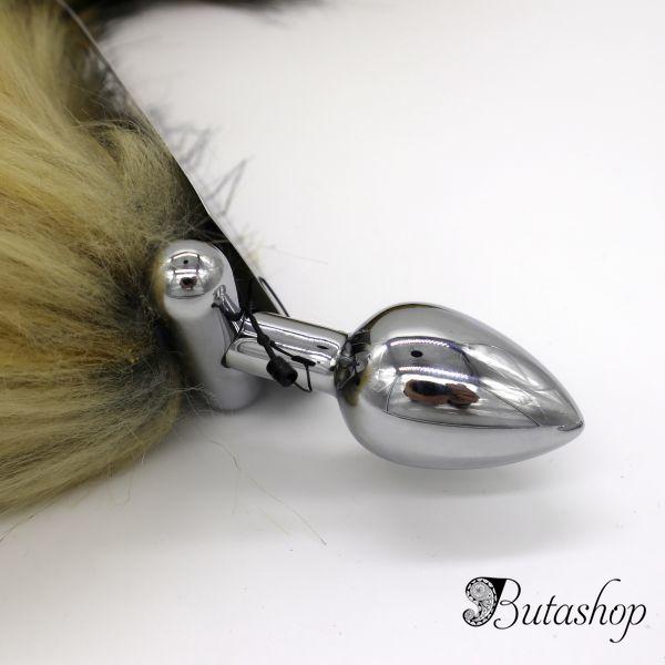 Deformable Fox Tail Metal Anal Plug - www.butashop.com