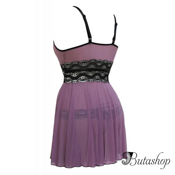 Сетка большого размера и металлическое кружево Babydoll - www.butashop.com