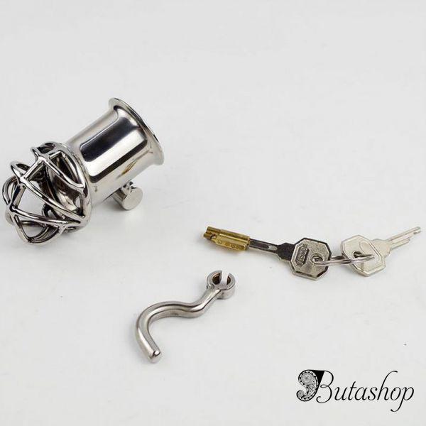 Stainless Steel PA Lock 6mm Glans Piercing Male Chastity Device Albert Piercing - www.butashop.com