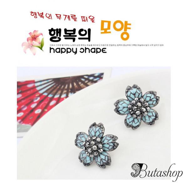РАСПРОДАЖА! Серьги - Пять лепестков - www.butashop.com