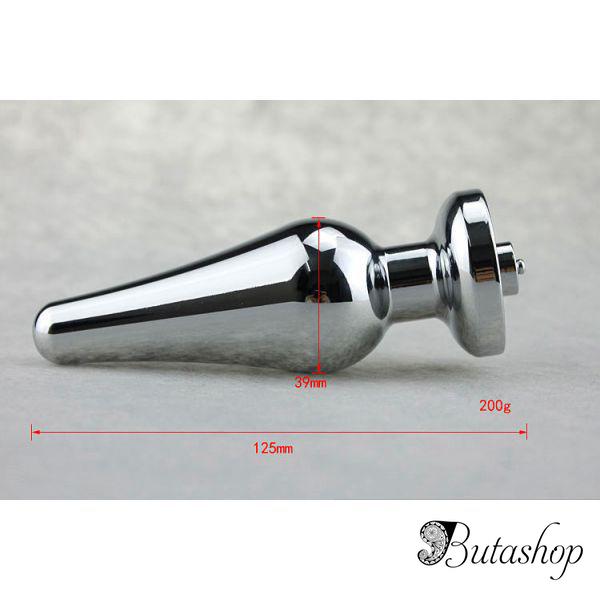Металическая анальная пробка для электро секса - www.butashop.com