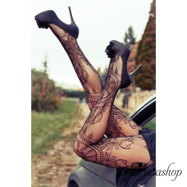 Очаровательные ажурные колготки - www.butashop.com