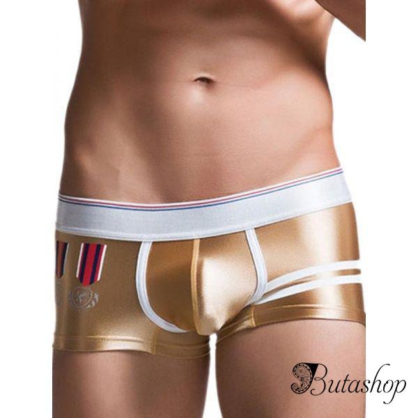 Мужские брифы золотистого цвета - www.butashop.com