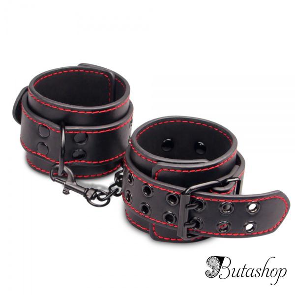 Универсальные кожаные наручники из кожи - www.butashop.com