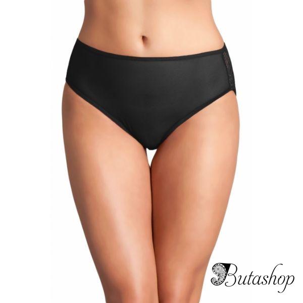 Black Cutout Lace Back Peekaboo Panty - www.butashop.com
