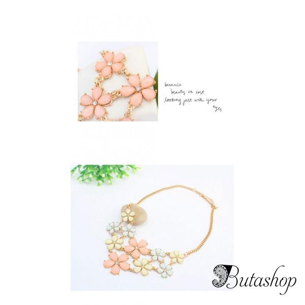 РАСПРОДАЖА! Ожерелье - Маленькие цветы - www.butashop.com