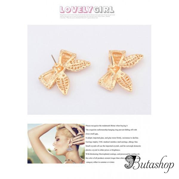РАСПРОДАЖА! Зоотистые серьги - Бантики - www.butashop.com
