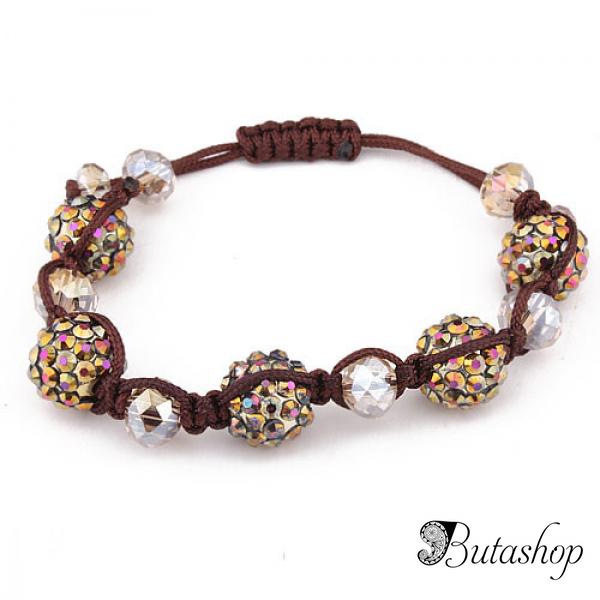 РАСПРОДАЖА! Стильный браслет из бусин и страз - www.butashop.com