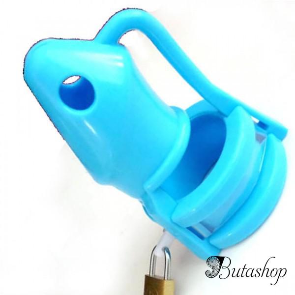 Голубое силиконовое устройство верности - www.butashop.com