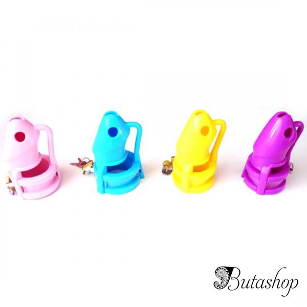 Голубое силиконовое устройство верности - www.butashop.com