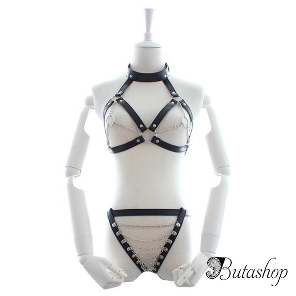 Кожаный костюм-бикини - www.butashop.com