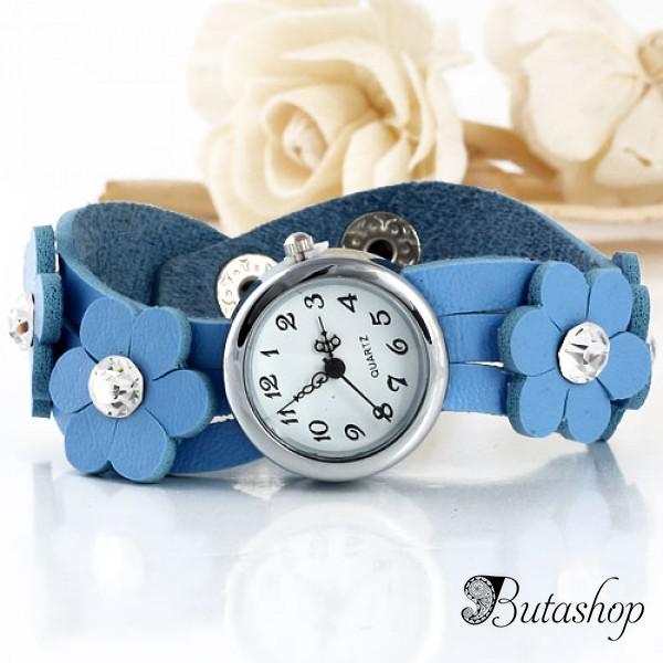 РАСПРОДАЖА! Нежные женские часики с цветочками - www.butashop.com