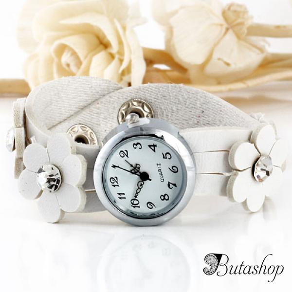 РАСПРОДАЖА! Нежные женские часики с цветочками - www.butashop.com
