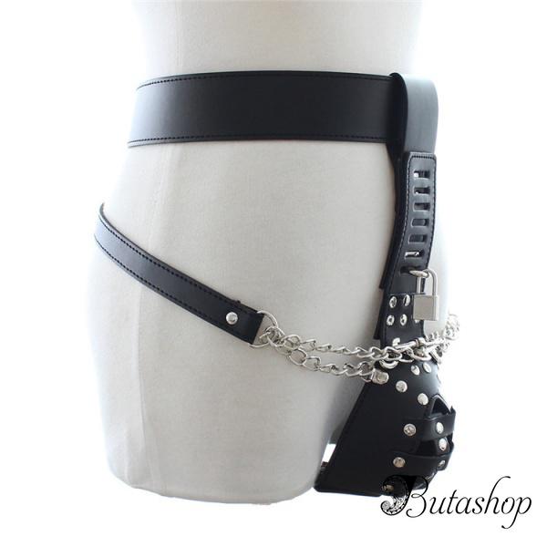 Черное женское устройство целомудрия - www.butashop.com