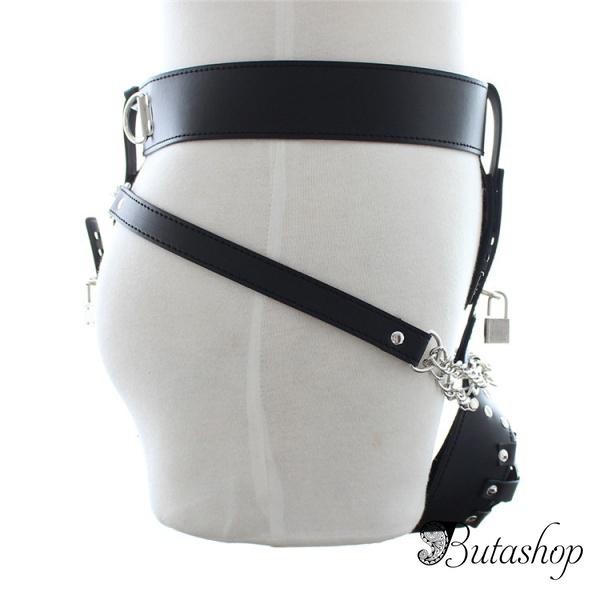 Черное женское устройство целомудрия - www.butashop.com