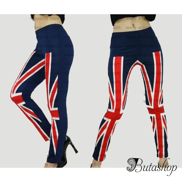 Леггинсы - Великобритания флаг - www.butashop.com