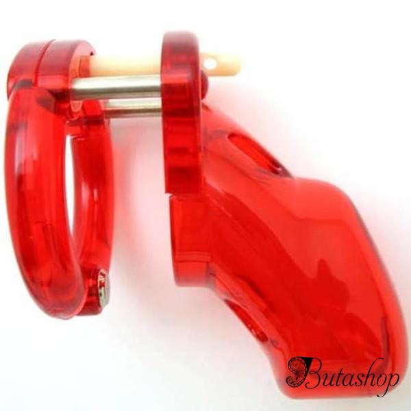 Красное мужское усройство целомудрия CB-3000 - www.butashop.com