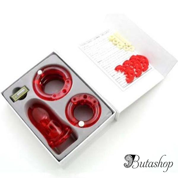 Красное мужское усройство целомудрия CB-3000 - www.butashop.com