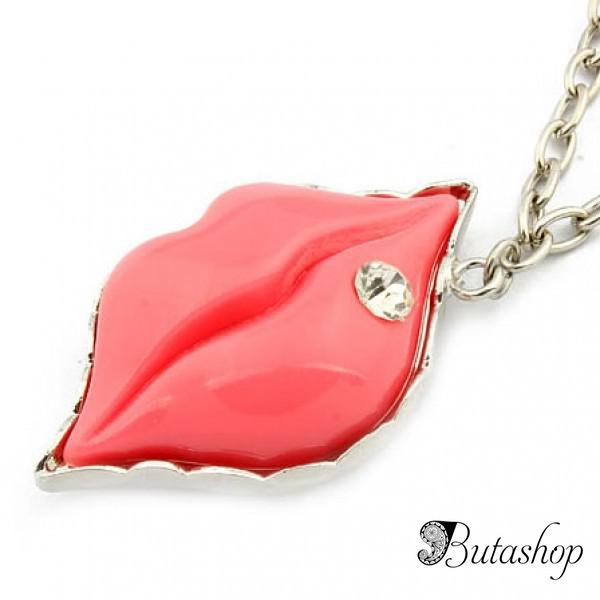 РАСПРОДАЖА! Ожерелье с красными губками - www.butashop.com