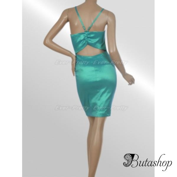 РАСПРОДАЖА! Сексуальное бирюзовое платье в обтяжку - www.butashop.com