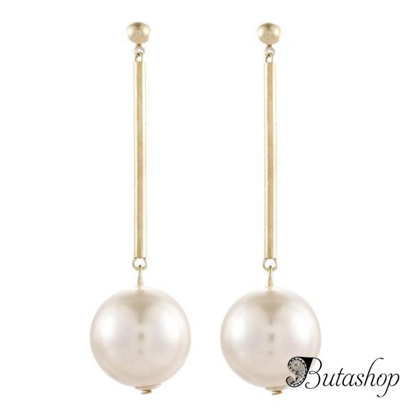 РАСПРОДАЖА! Классические серьги с бусинами - www.butashop.com