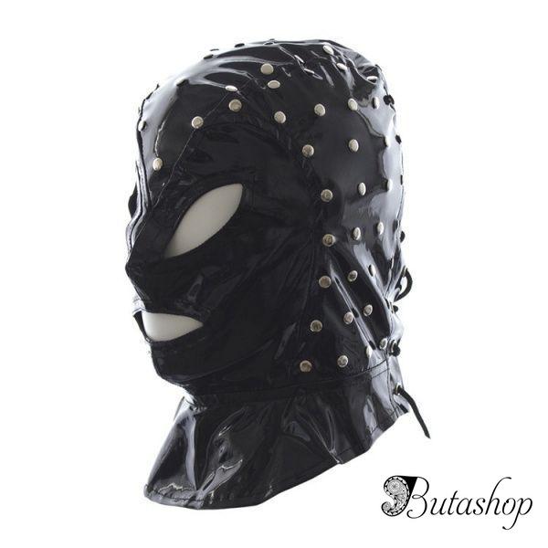 Маска из искусственной кожи с шнуровкой сзади - www.butashop.com