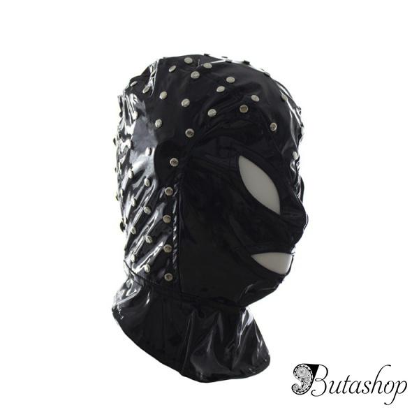 Маска из искусственной кожи с шнуровкой сзади - www.butashop.com
