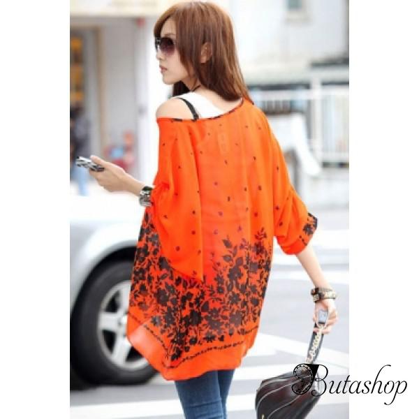 Блуза с цветочным принтом - www.butashop.com