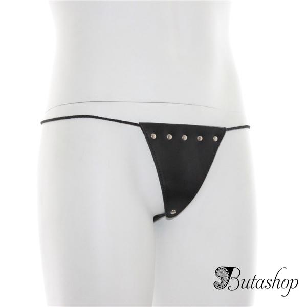 Сексуальные кожаные стринги - www.butashop.com