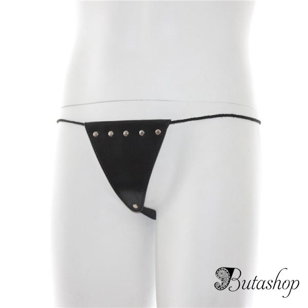 Сексуальные кожаные стринги - www.butashop.com