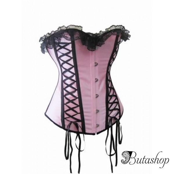 РАСПРОДАЖА! Красивый розовый корсет - www.butashop.com