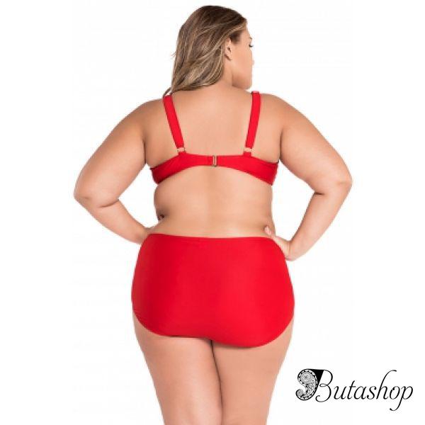 Яркий купальник с завышенной талией Plus Size - www.butashop.com