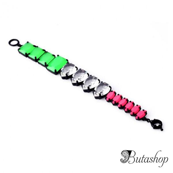 РАСПРОДАЖА! Цветной браслет с камнями - www.butashop.com